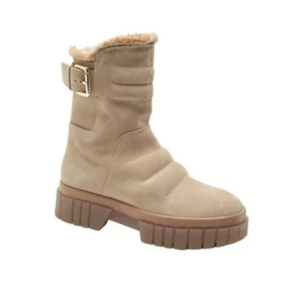 FREE PEOPLE Fable Faux Fur Boots Size 6.5 - Picture 2 of 9